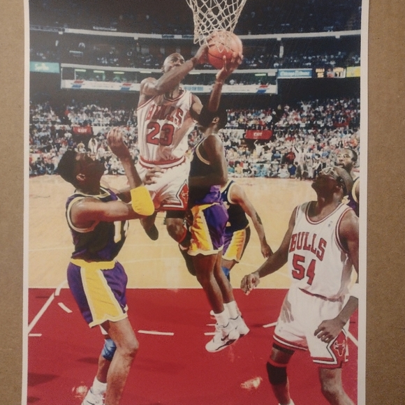 NEW MICHAEL AIR💨JORDAN 8.5x11 BULLS NBA OLD SCHOOL 1991 GLOSSY REPRINT POSTER - Picture 3 of 6